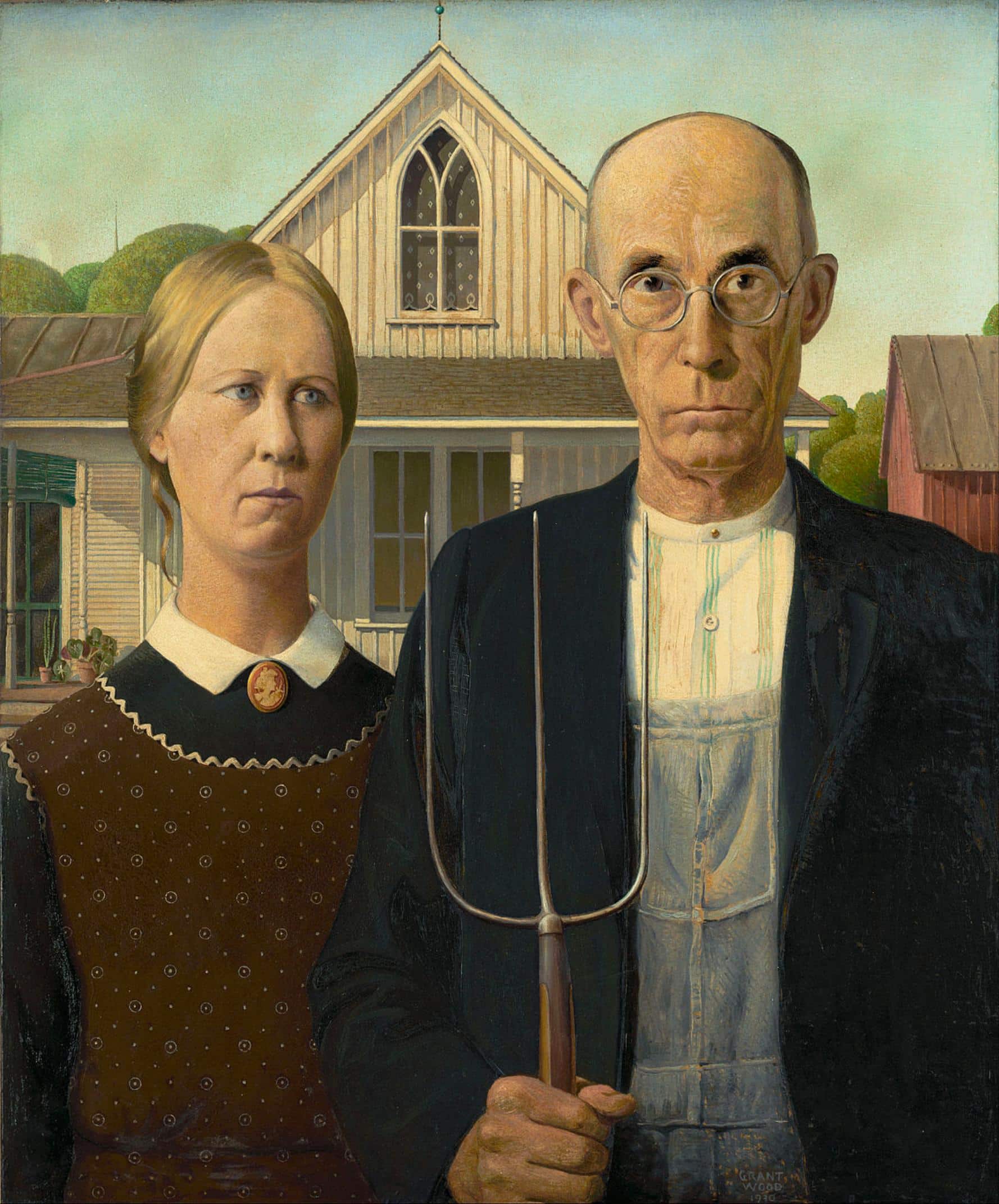 American gothic fine art painting